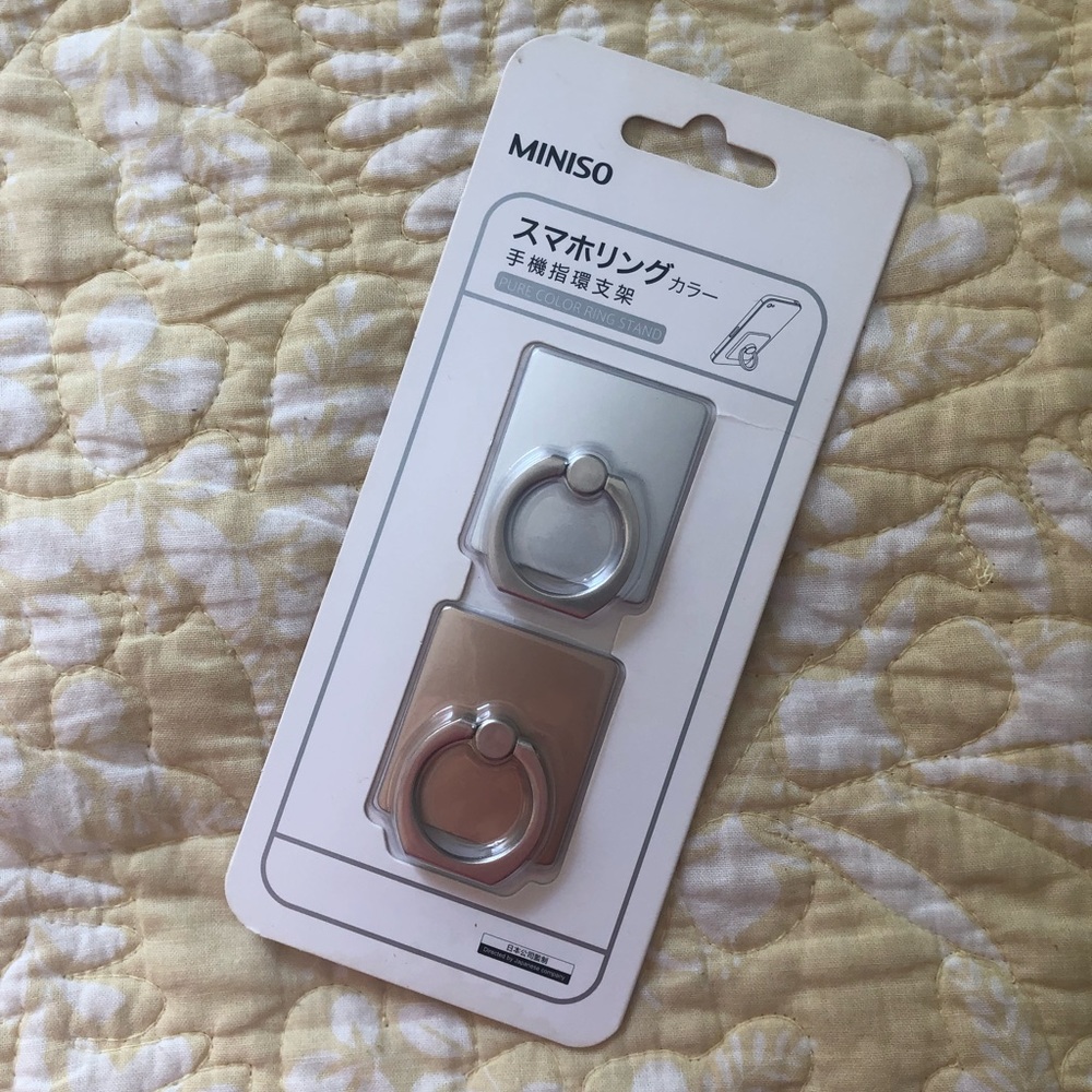 *Miniso Phone Ring Stand x2
